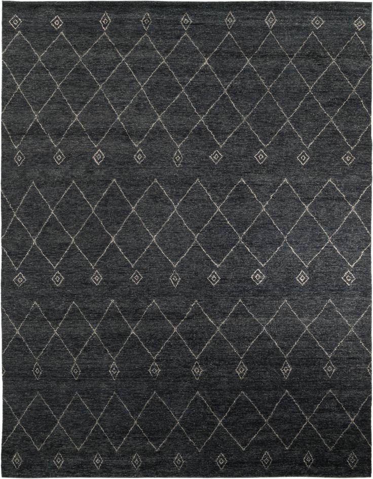 Detail image of 9' 5 x 13' 9 Hand Knotted Darya Wool Rug