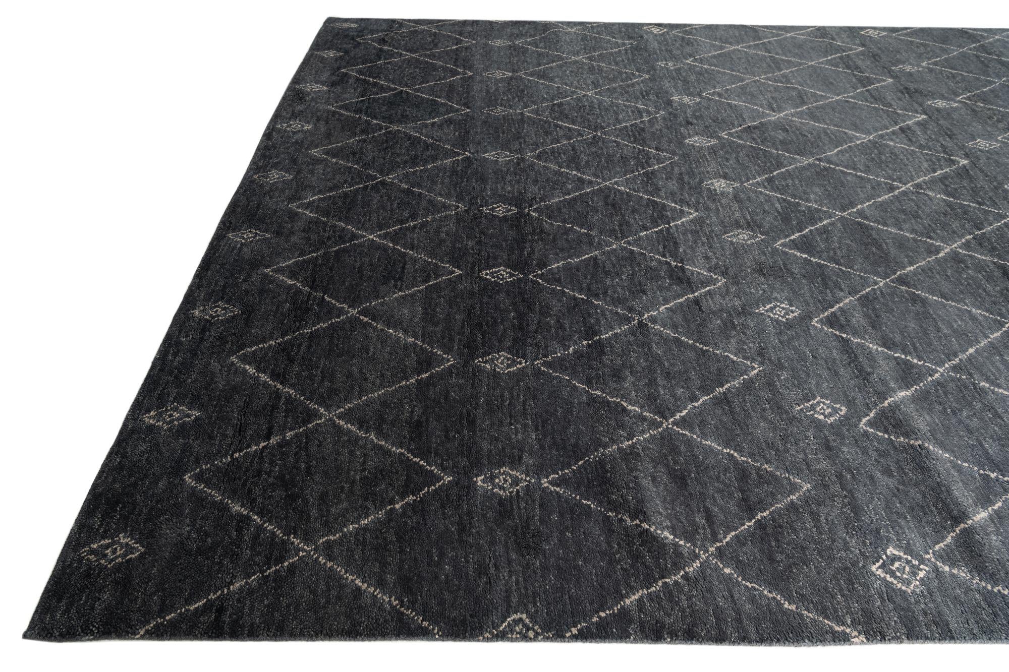 9' 3 x 12' 4 Hand Knotted Darya Wool Rug