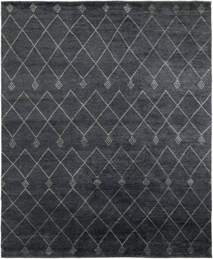 Detail image of 8' 1 x 10' Hand Knotted Darya Wool Rug
