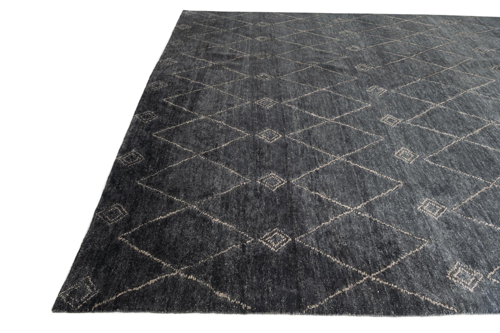 9' 1 x 11' Hand Knotted Darya Rug