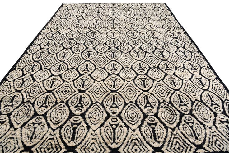 Detail image of 9' x 12' 2 Hand Knotted Darya Wool Rug