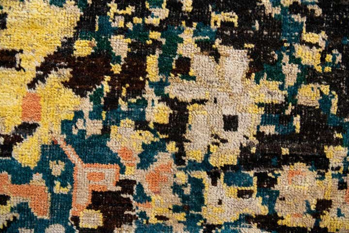 12' 7 x 15' 3 Hand Knotted Darya Wool Rug