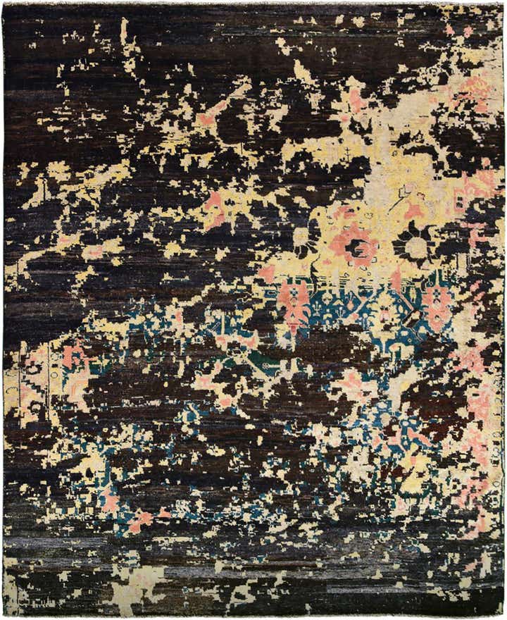 12' 7 x 15' 3 Hand Knotted Darya Wool Rug