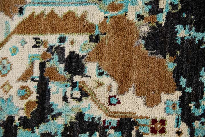 11' x 14' 2 Hand Knotted Darya Wool Rug