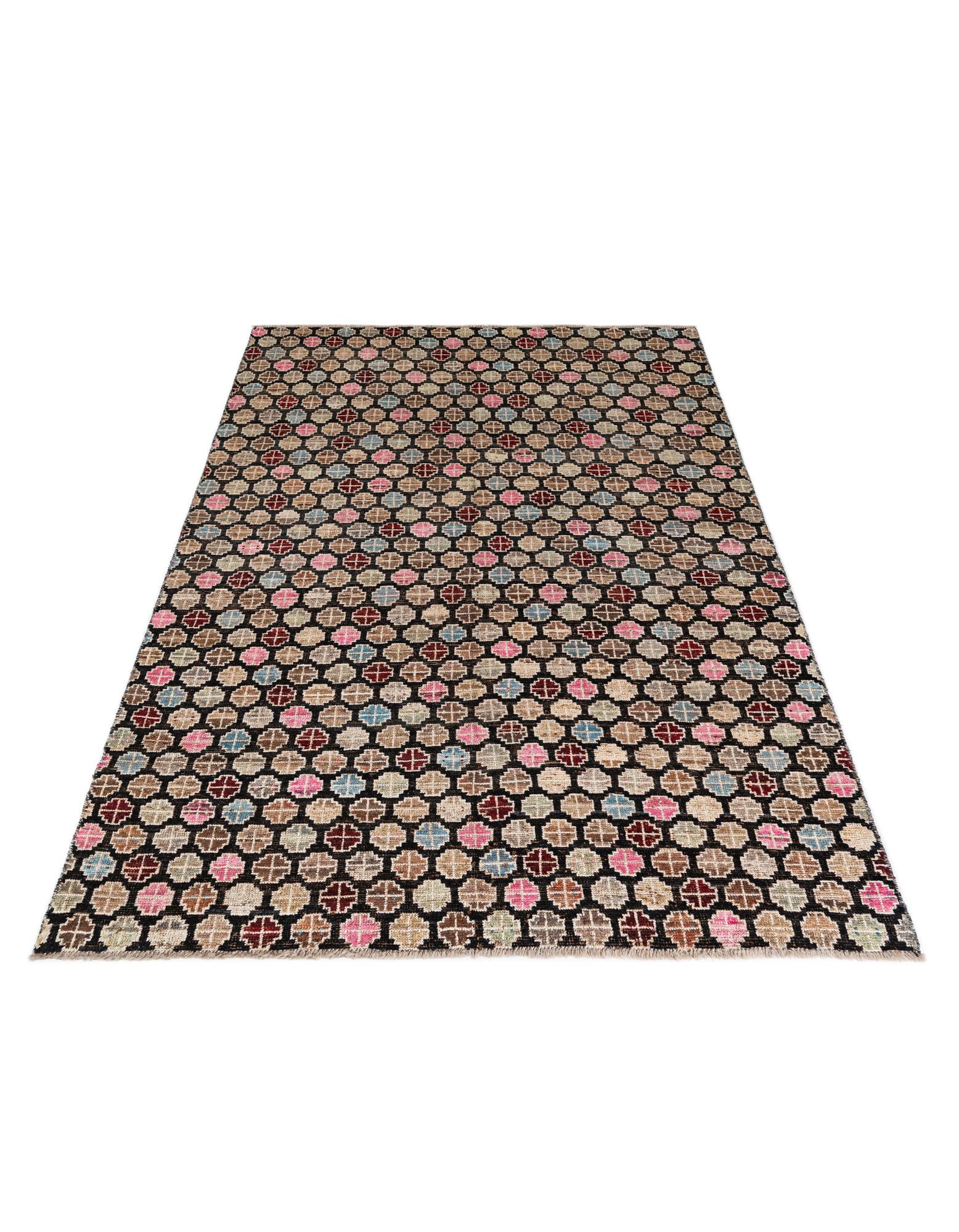 6' 1 x 9' Hand Knotted Darya Wool Rug