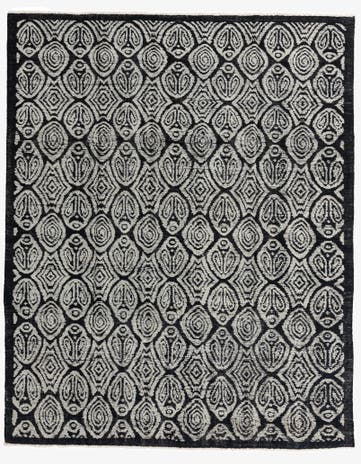 8' 5 x 9' 5 Hand Knotted Darya Wool Rug