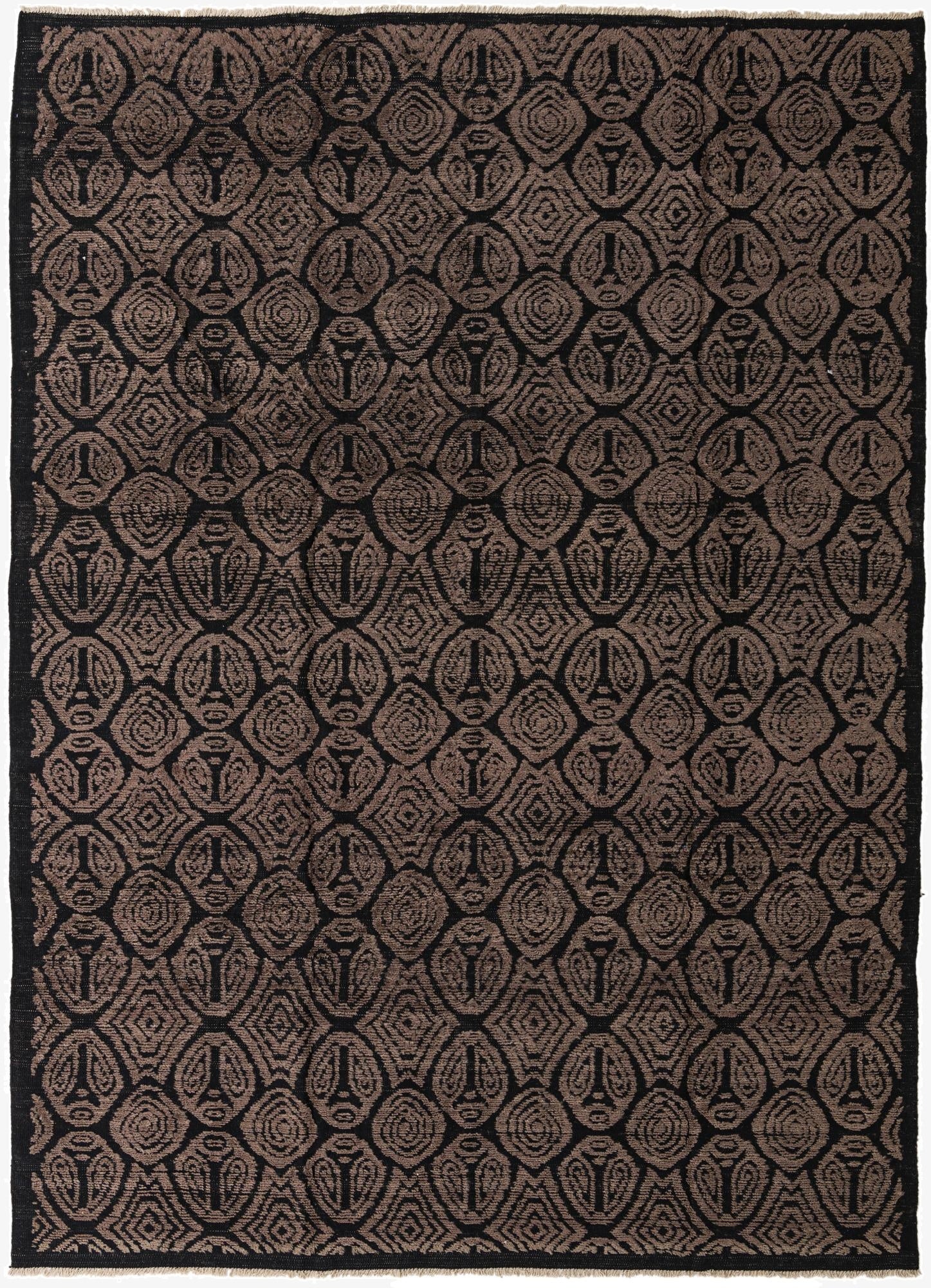9' x 12' 6  Hand Knotted Darya Wool Rug