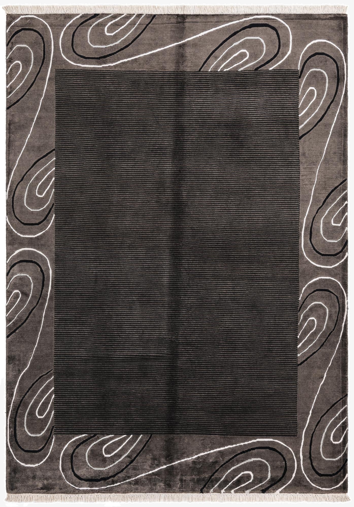 5' 7 x 7' 10  Hand Knotted Darya Wool Rug