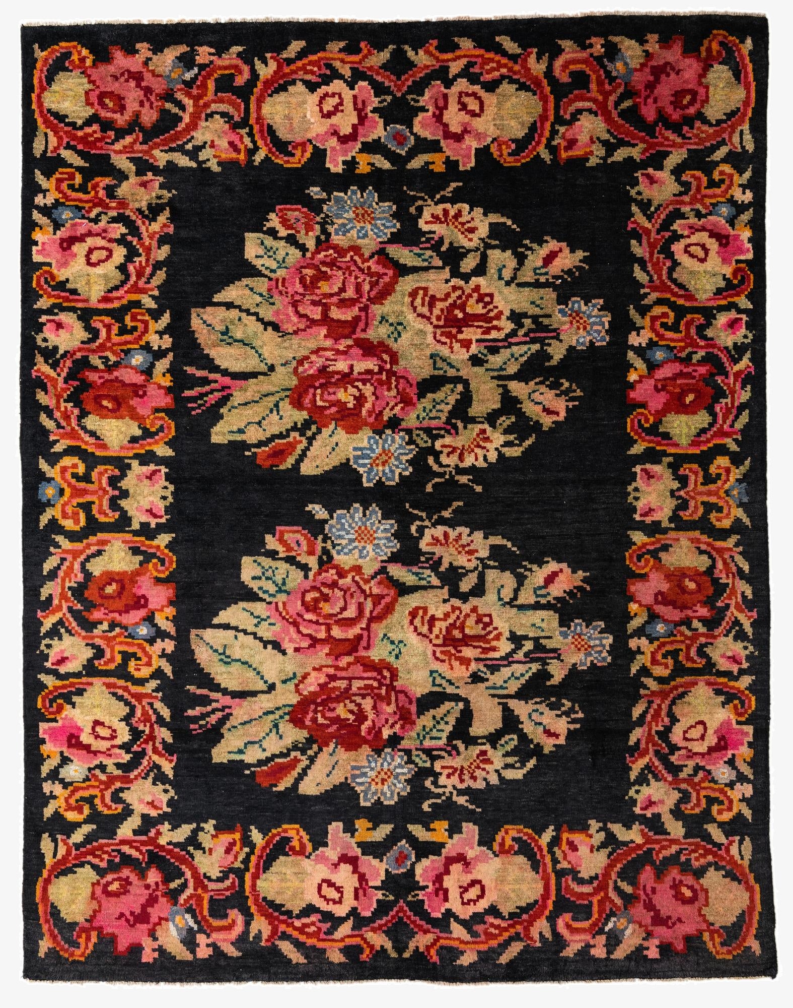 8' x 10' 3  Hand Knotted Darya Rug