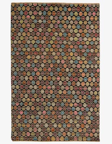 6' 2 x 9' 3 Hand Knotted Darya Wool Rug