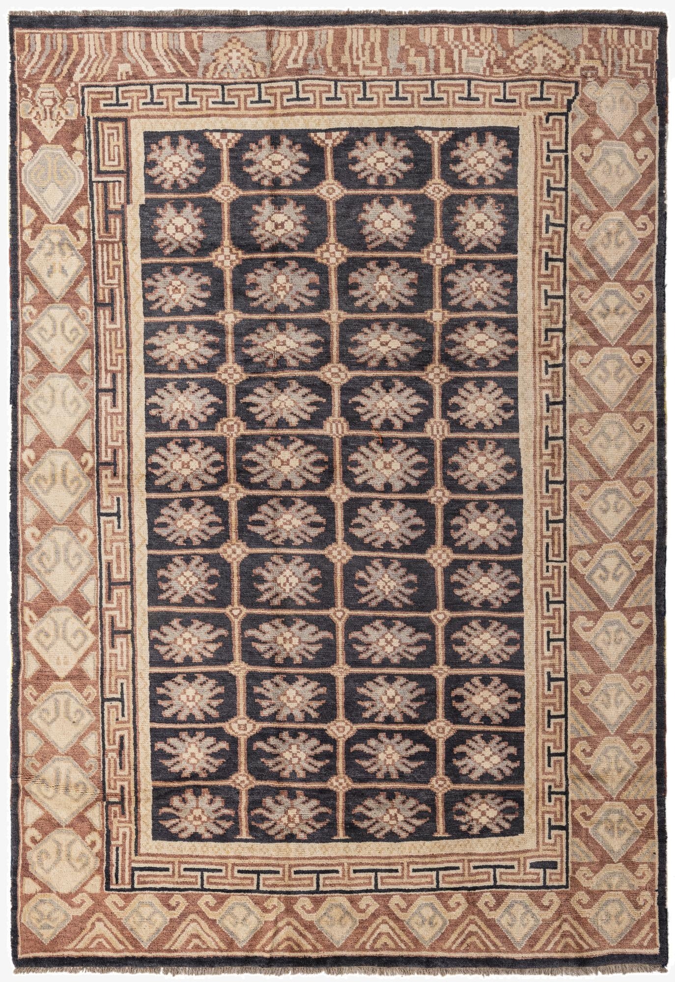 6' 9 x 10'  Hand Knotted Darya Wool Rug