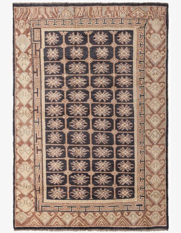 6' 9 x 10' Hand Knotted Darya Wool Rug