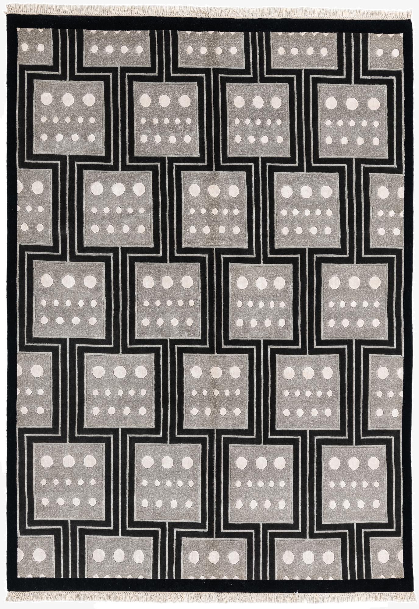 5' 7 x 7' 10  Hand Knotted Darya Wool Rug