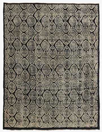 8' x 10' 4 Hand Knotted Darya Wool Rug