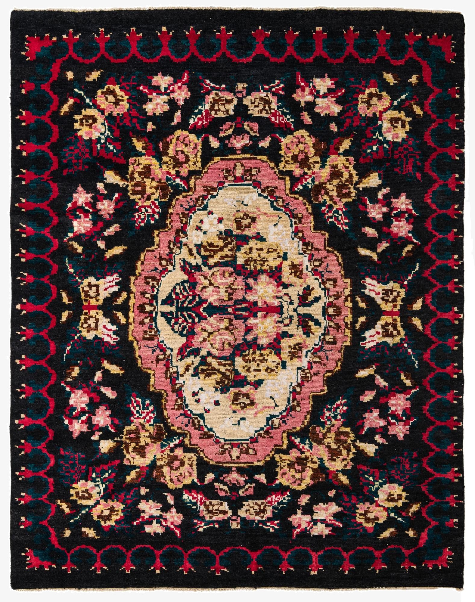 8' x 10' 2  Hand Knotted Darya Wool Rug