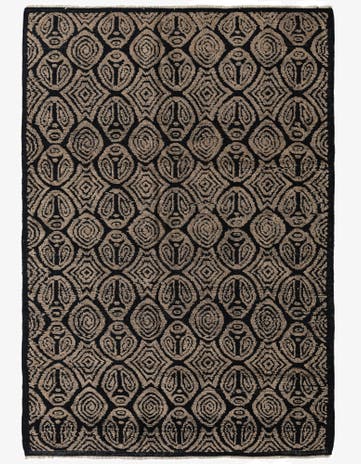 6' 7 x 9' 6 Hand Knotted Darya Wool Rug