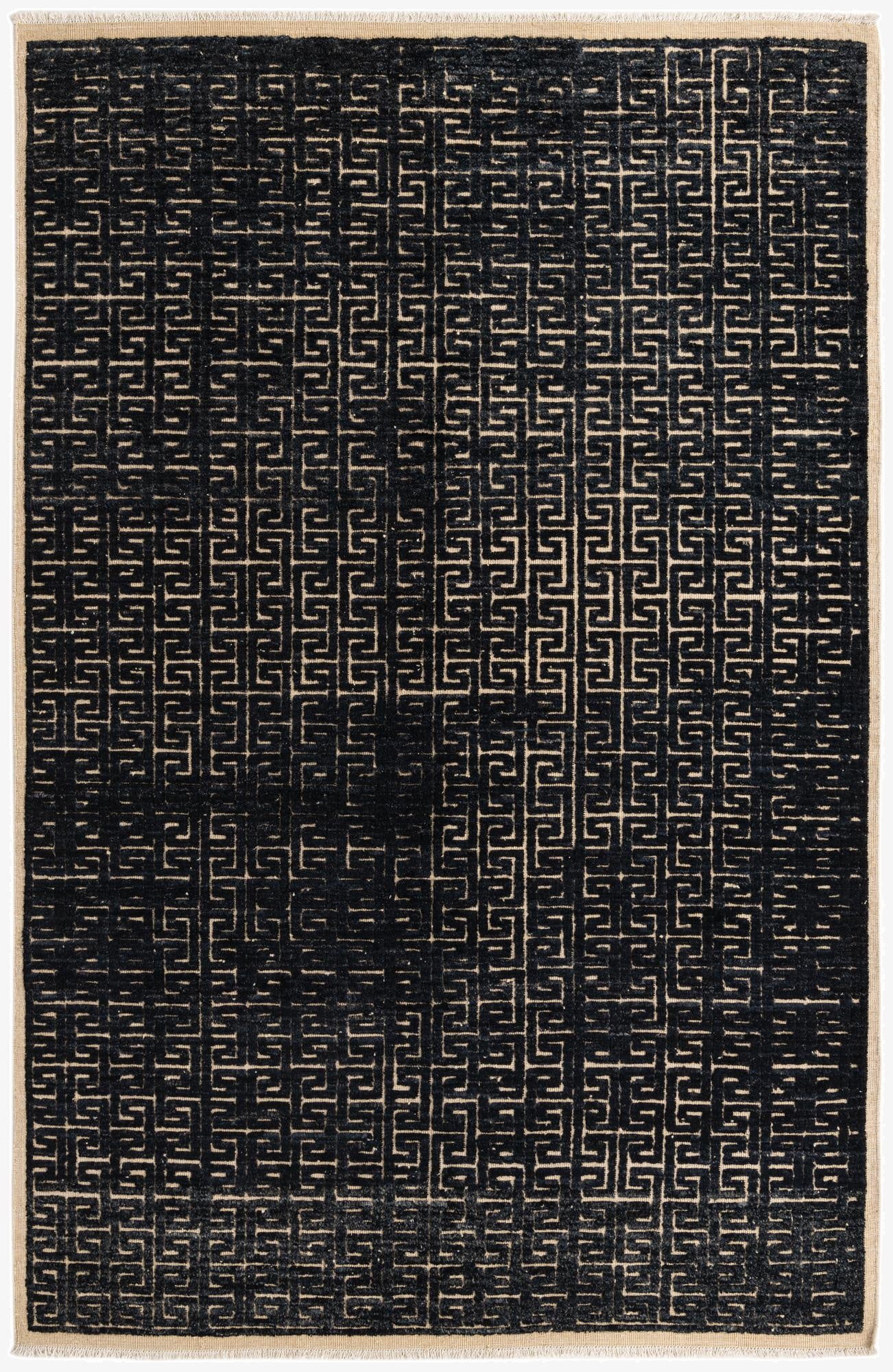 6' 7 x 10'  Hand Knotted Darya Wool Rug