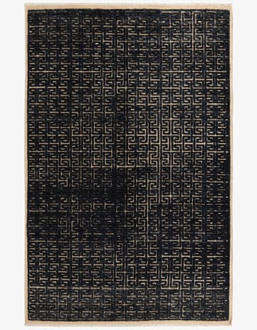 6' 7 x 10' Hand Knotted Darya Wool Rug