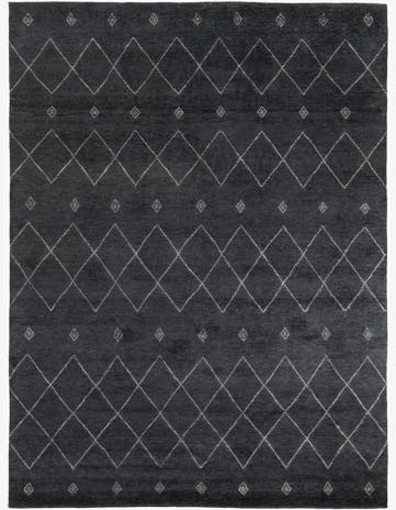 9' x 12' 1 Hand Knotted Darya Wool Rug