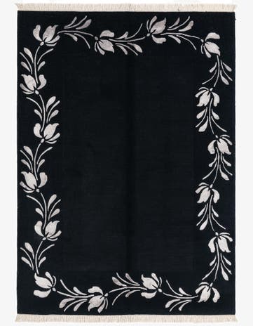 4' 11 x 6' 7 Hand Knotted Darya Wool Rug