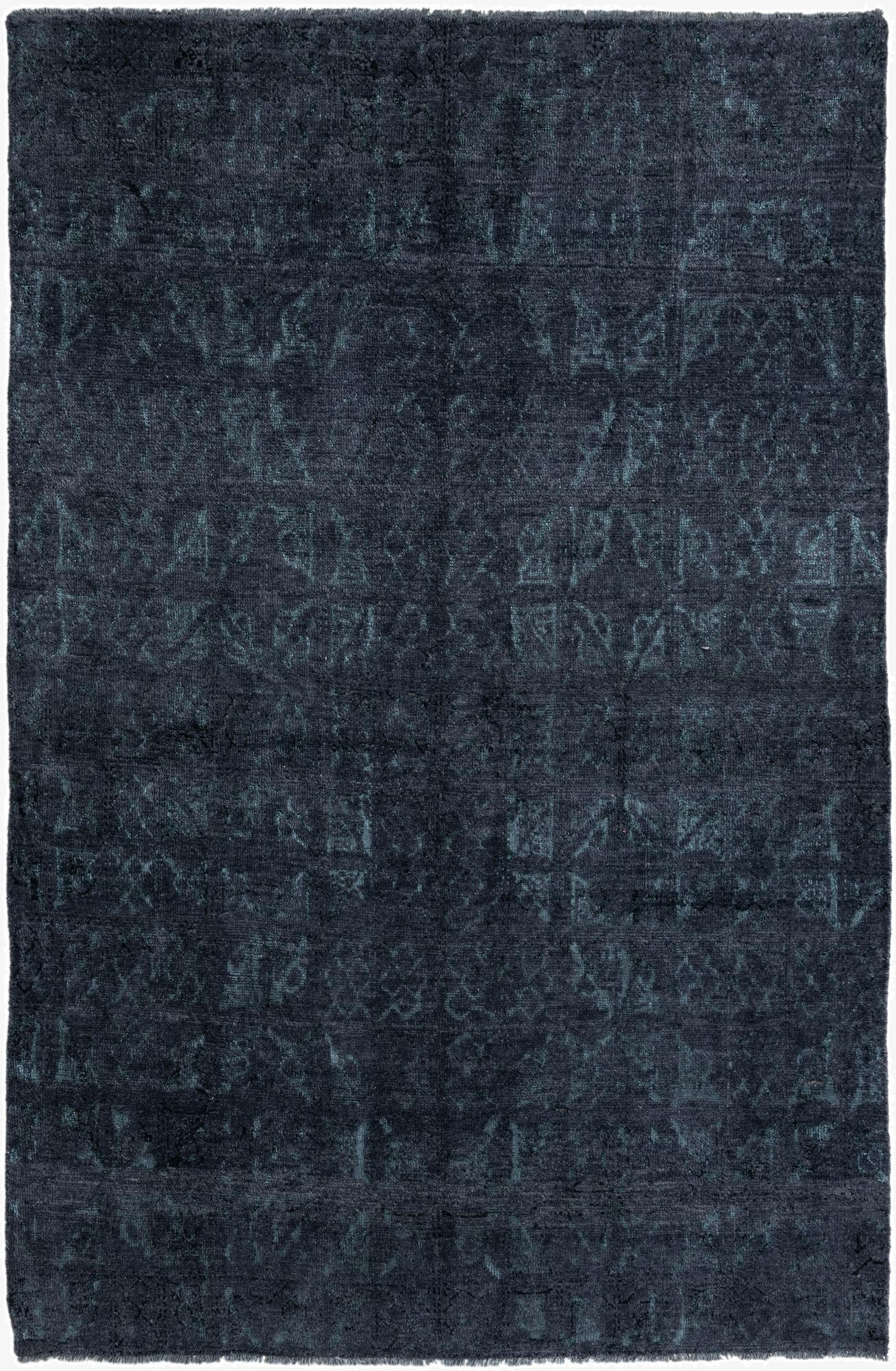 6' 3 x 9'  Hand Knotted Darya Wool Rug