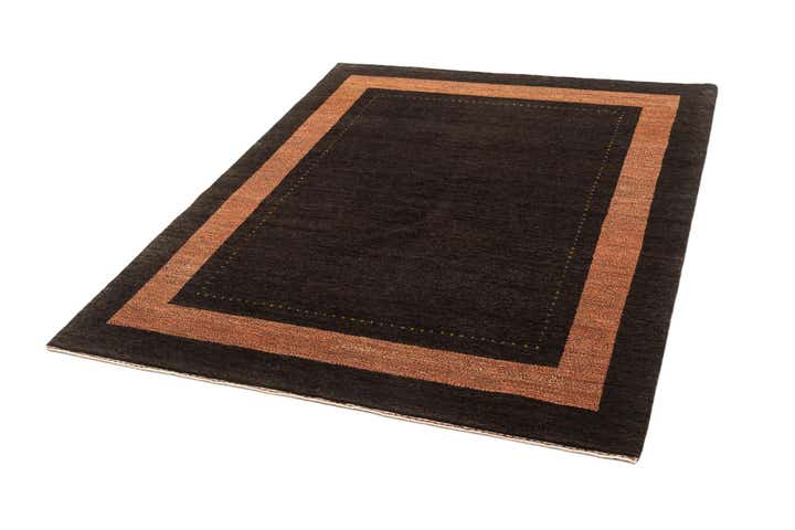 5' 1 x 6' 8 Hand Knotted Gabbeh Wool Rug