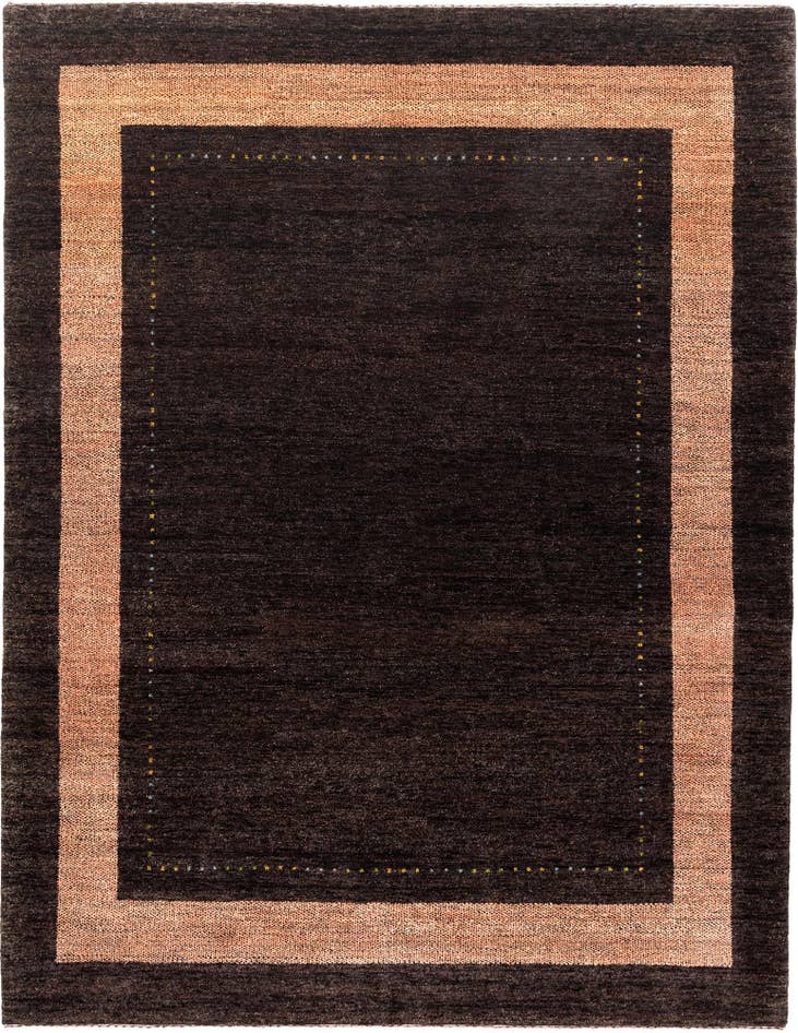 Detail image of 5' 1 x 6' 8 Hand Knotted Gabbeh Wool Rug