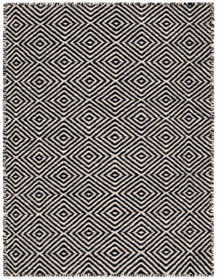 Detail image of 2' x 3' 1 Hand Woven Geo Trellis Flatweave Rug