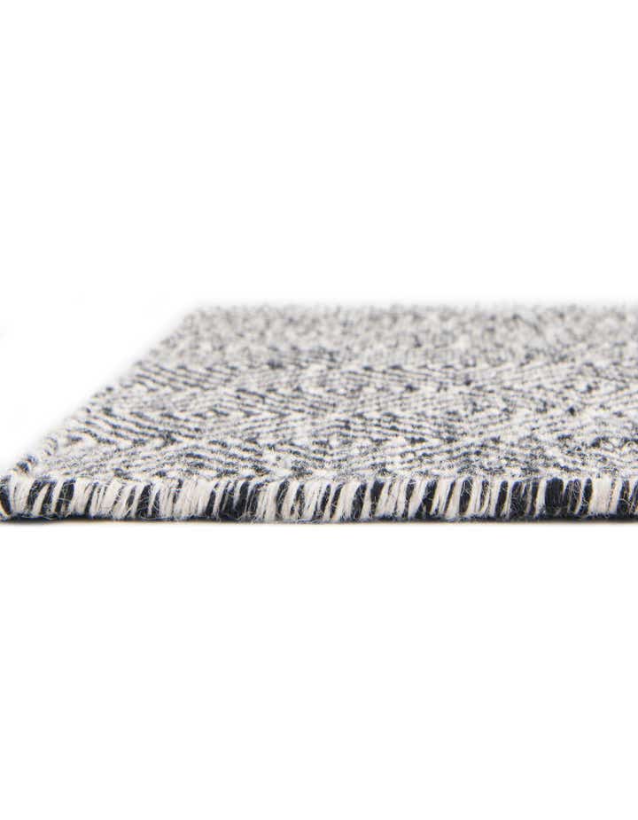 6' 1 x 9' Hand Woven Geo Trellis Flatweave Rug