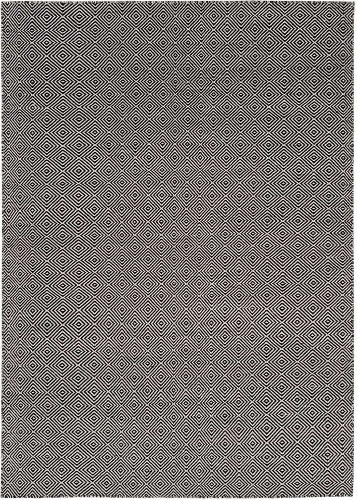 6' 1 x 9' Hand Woven Geo Trellis Flatweave Rug