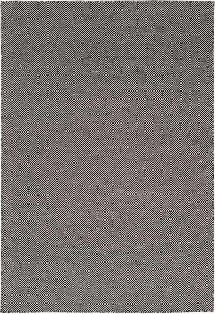 6' 1 x 9' Hand Woven Geo Trellis Flatweave Rug