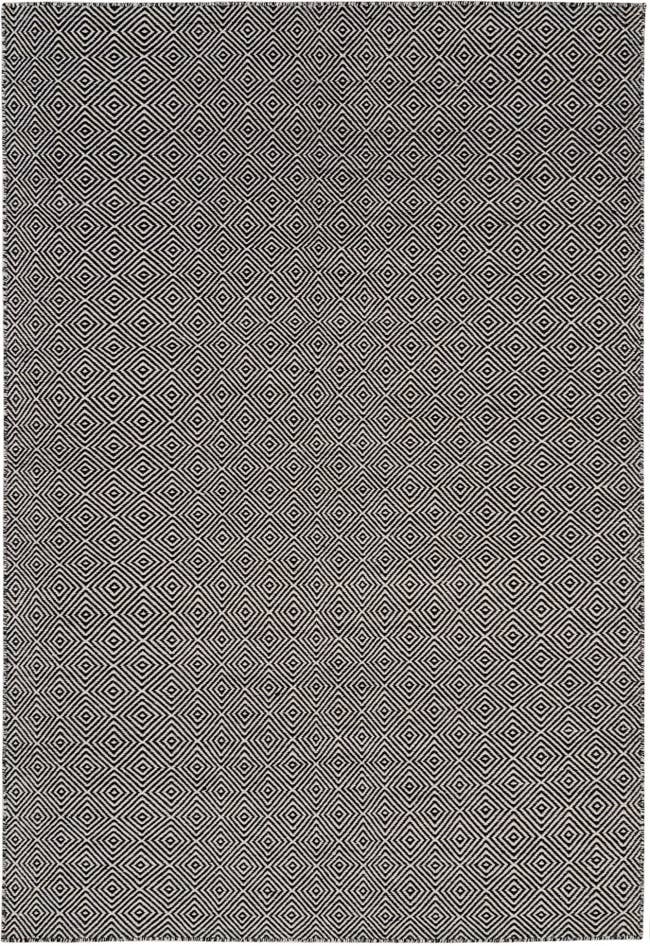 Detail image of 6' 1 x 9' Hand Woven Geo Trellis Flatweave Rug