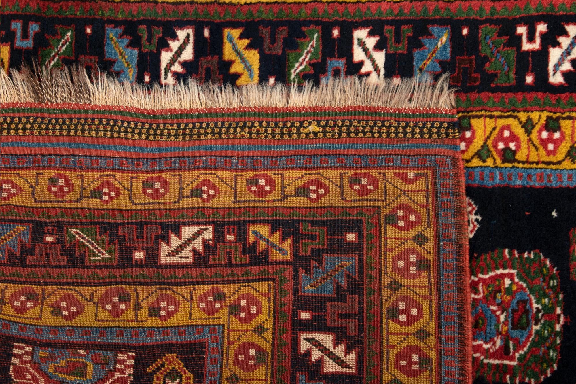 4' x 6' 6 Hand Knotted Ghashghai Persian Rug