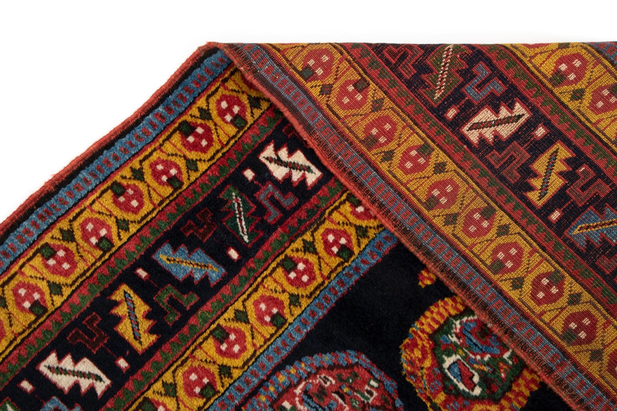 4' x 6' 6 Hand Knotted Ghashghai Persian Rug