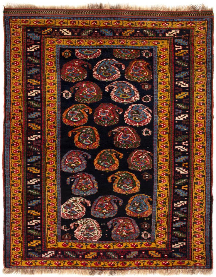 Detail image of 4' x 6' 6 Hand Knotted Ghashghai Persian Rug