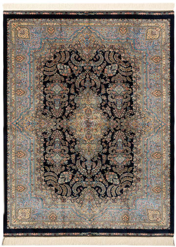 4' 4 x 6' 5 Ghom Design Rug