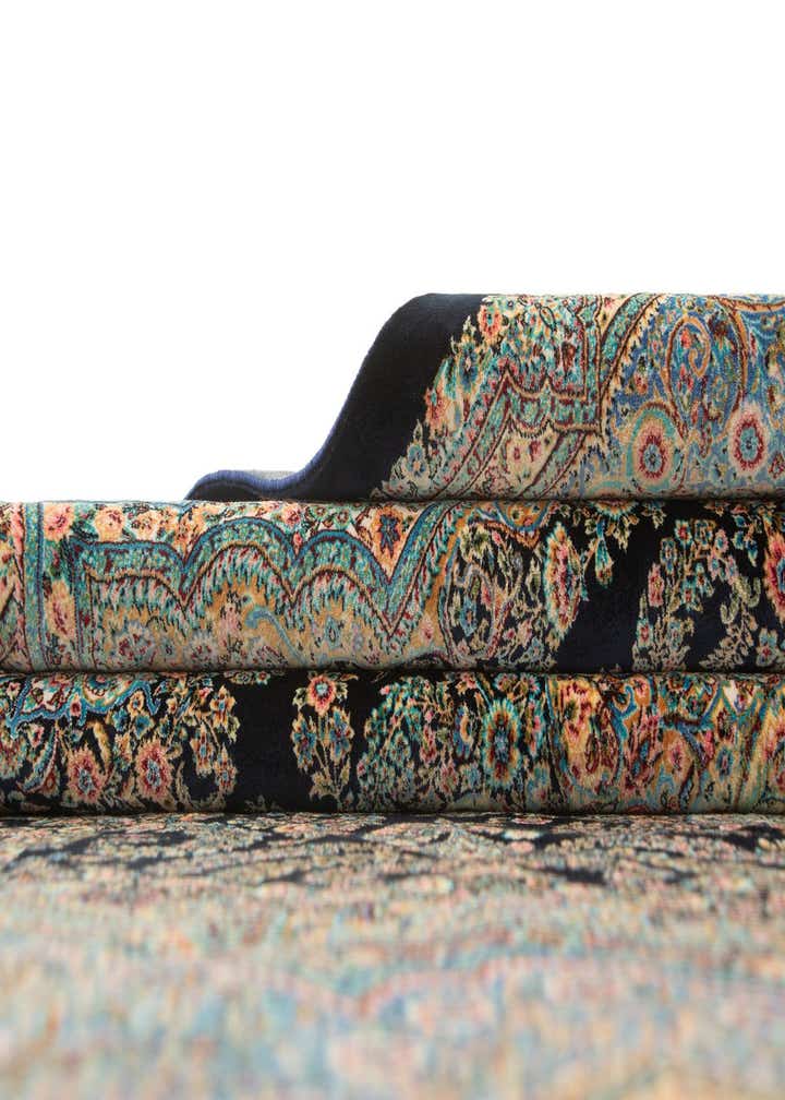 4' 4 x 6' 5 Ghom Design Rug