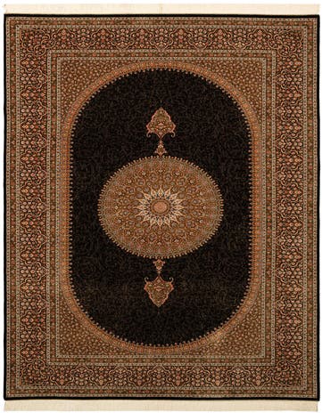 6' 6 x 9' 10 Ghom Design Rug