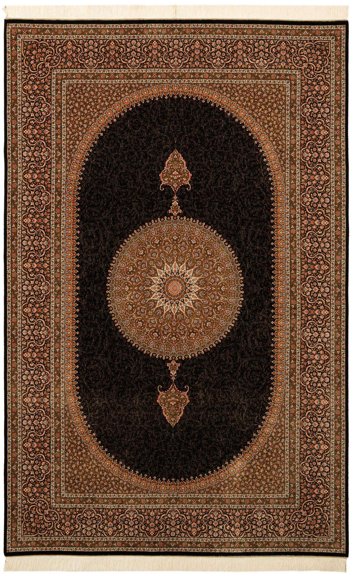 6' 6 x 9' 10 Ghom Design Rug