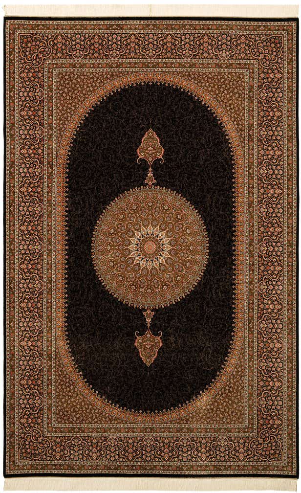 6' 6 x 9' 10 Ghom Design Rug