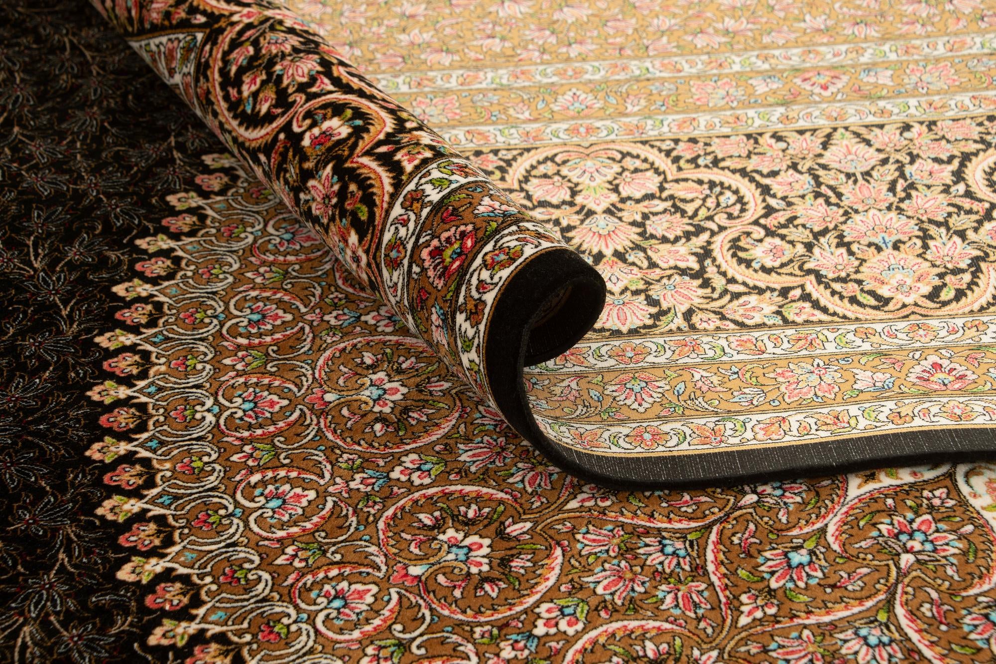 6' 6 x 9' 10 Ghom Design Rug