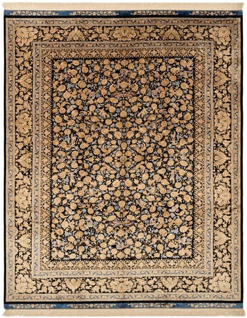 6' 9 x 10' Ghom Design Rug