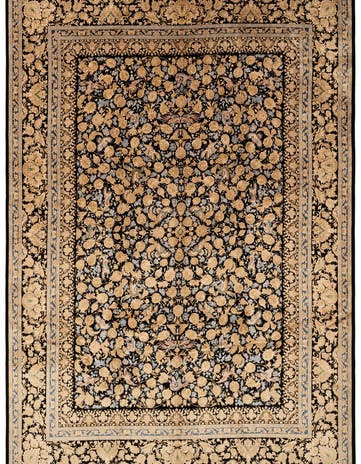 6' 9 x 10' Ghom Design Rug