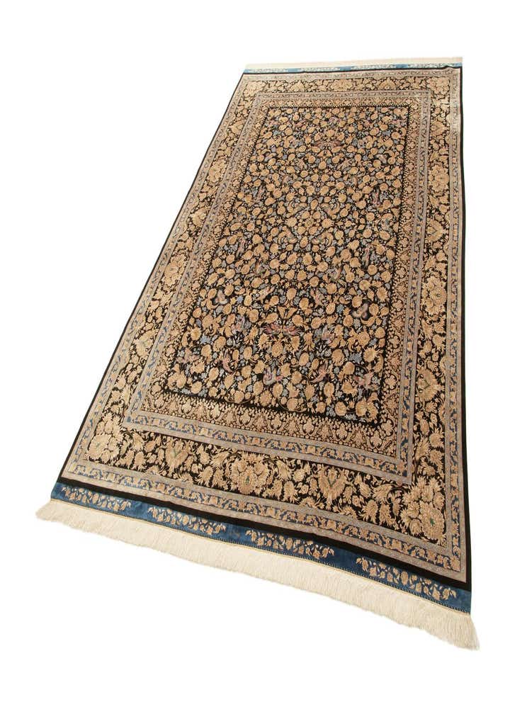 6' 9 x 10' Ghom Design Rug