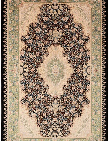 6' 3 x 10' Ghom Design Rug