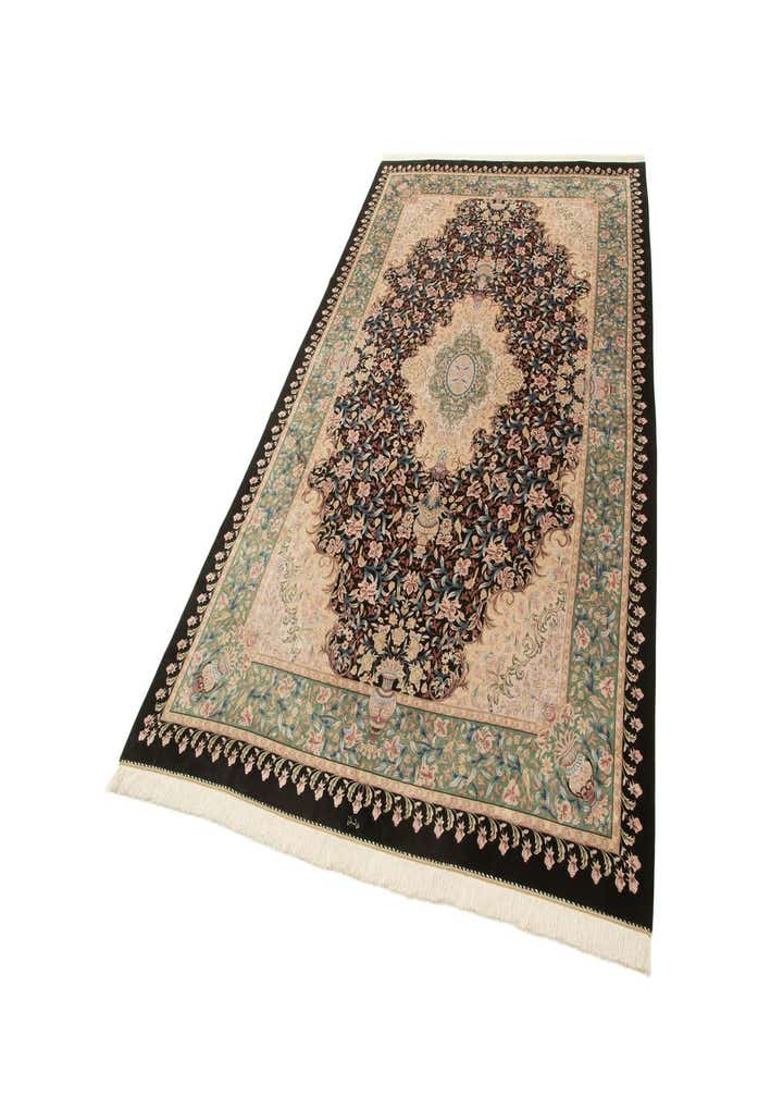 6' 3 x 10' Ghom Design Rug