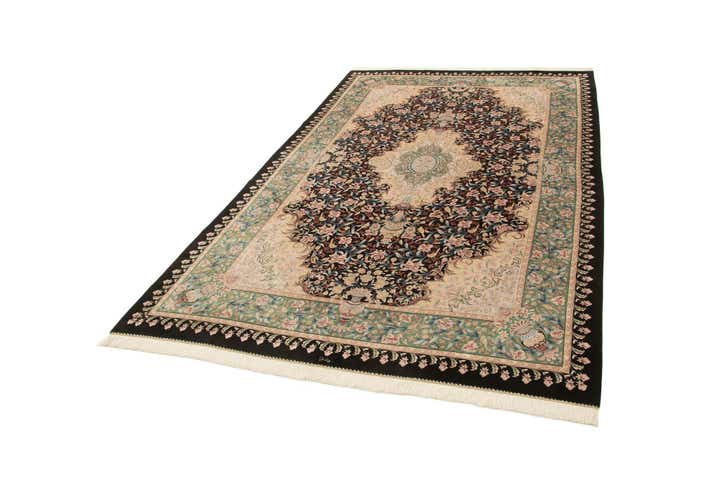 6' 3 x 10' Ghom Design Rug