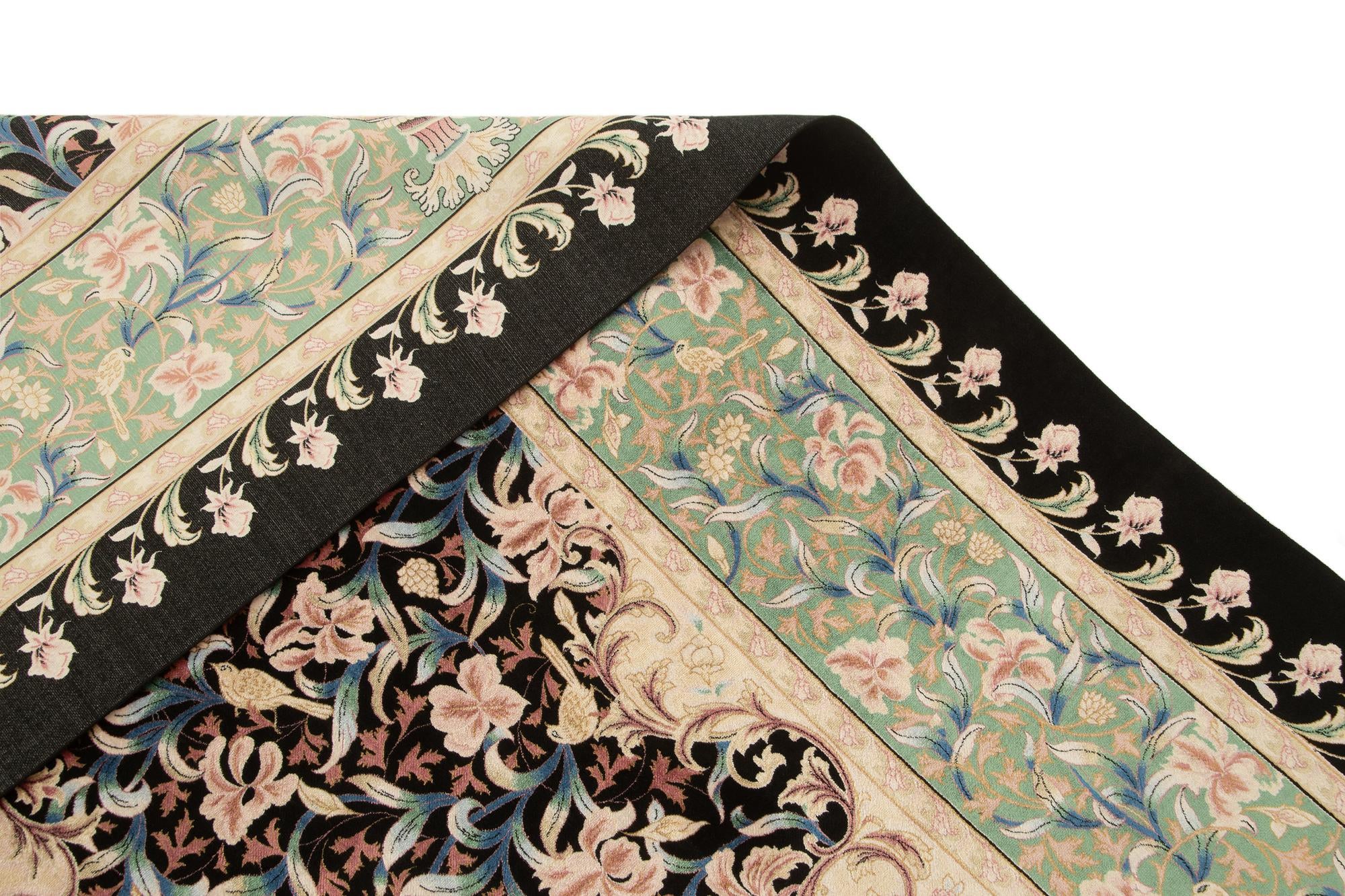 6' 3 x 10' Ghom Design Rug