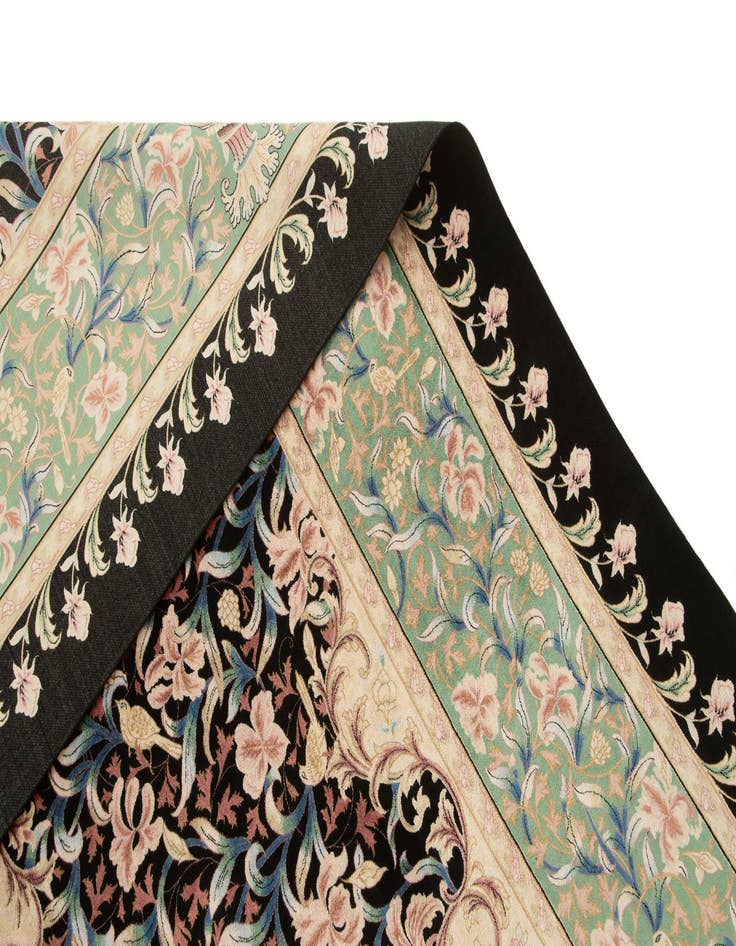 Detail image of 6' 3 x 10' Ghom Design Rug