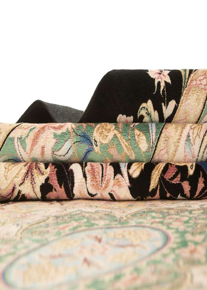 6' 3 x 10' Ghom Design Rug